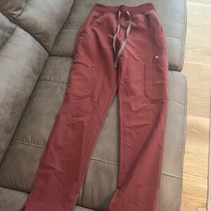 Figs Dark Cherry Scrub Pants
